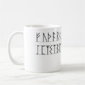 Mug Aîné Futhark de runes (Gauche)