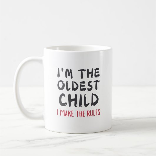 Mug Aînée drôle, c'est moi qui fais les règles (Gauche)