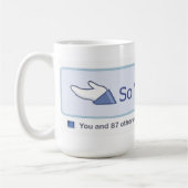 Mug Ainsi ce qui ? (Bouton de Facebook) (Gauche)