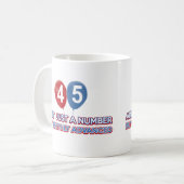 Mug aint 45 juste un nombre (Devant gauche)