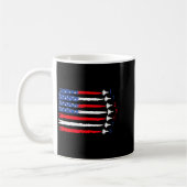 Mug Air Force American Flag 4th Of July 2026 Funny Gif (Gauche)