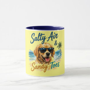 Mug Air Salé Pieds Sablonneux Vibrations Estivales