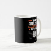 Mug Aircraft Mechanics Brain Aviation Funny Aircraft M (Devant droit)