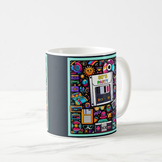 Mug Aire de jeu Retro Tech : une nostalgique Odyssée d (Devant droit)