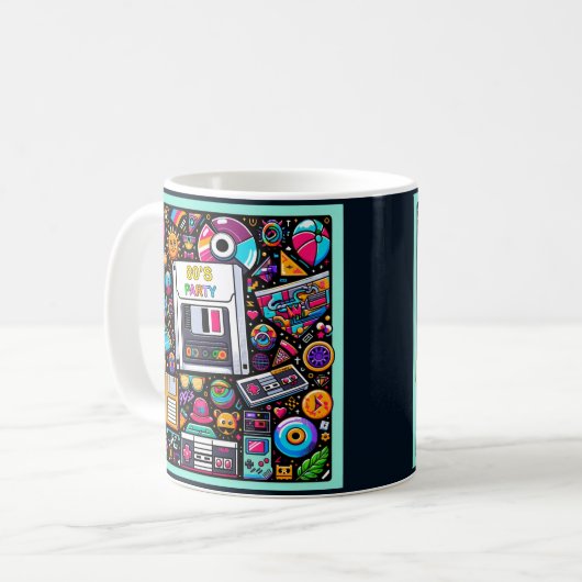 Mug Aire de jeu Retro Tech : une nostalgique Odyssée d (Devant gauche)