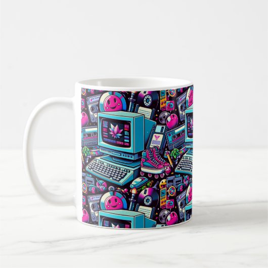 Mug Aire de jeu Retro Tech : une nostalgique Odyssée d (Gauche)