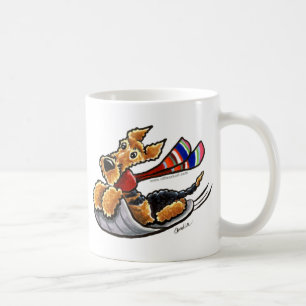 Mug Aire Sledding Airedale Terrier