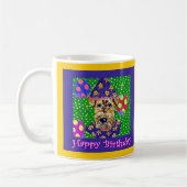 Mug Airedale d'anniversaire (Gauche)