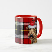Mug Airedale Terrier Amoureux des chiens Vacances Jour (Devant droit)
