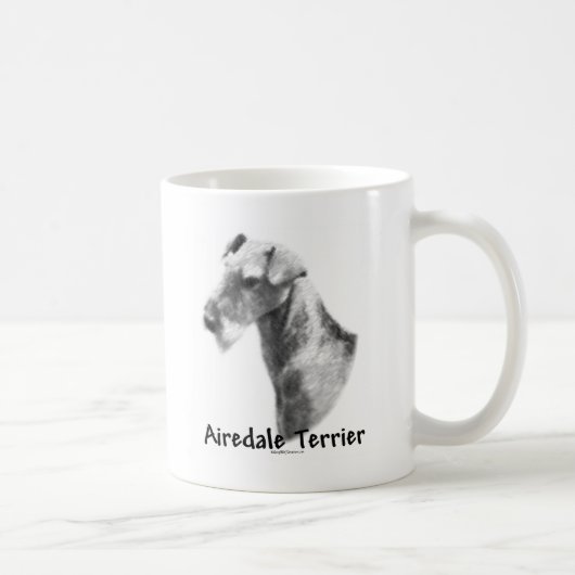 Mug Airedale Terrier Charbon (Droite)