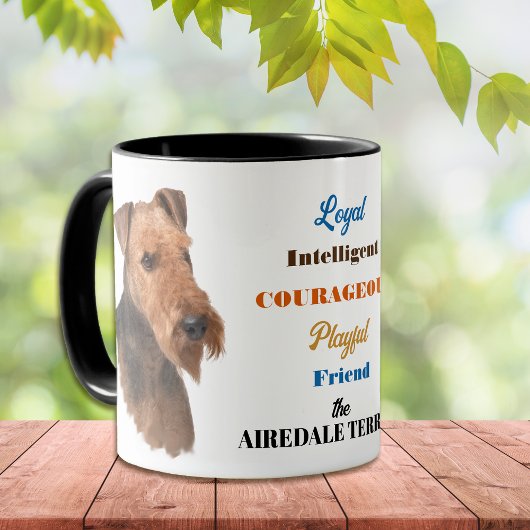 Mug Airedale Terrier Chien Loyal Ami