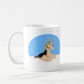 Mug Airedale Terrier Christmas Dale Deer (Gauche)