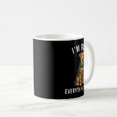 Mug Airedale Terrier Christmas I'm Fine Everything Is  (Devant droit)