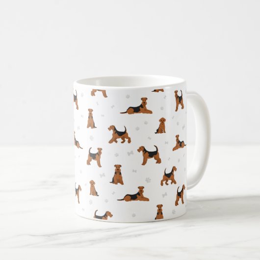 Mug Airedale terrier dog (Devant droit)