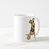 Mug Airedale Terrier Line Art (Devant droit)