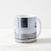 Mug Airedale Terriers sur la véranda (Devant droit)