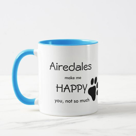 Mug Airedales Me Rendre Heureux (Gauche)