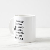 Mug Airplane Retired Nato Phonetic Alphabet Aviation (Devant gauche)