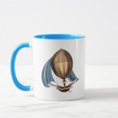 Mug AirShip avec voiles bleues (Gauche)