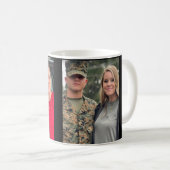 Mug Ajouter 2 frères et soeurs photo Monogramme Café M (Devant droit)