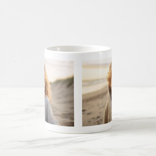 Mug Ajouter 2 photos - Collage simple sur les deux côt (Centre)