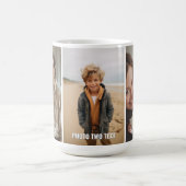 Mug Ajouter 3 photos et texte - Collage simple - Minim (Centre)