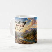Mug Ajouter des détails couples train à vapeur près de (Devant gauche)