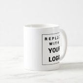 Mug Ajouter des employés d'entreprise et de marque Log (Devant droit)