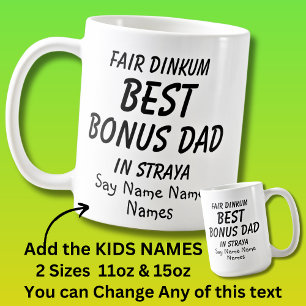Mug Ajouter des noms d'enfants - Fair Dinkum BEST BONU