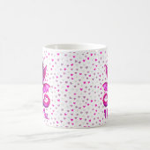 Mug Ajouter des noms, Valentines Dragon Day Coeurs ros (Centre)