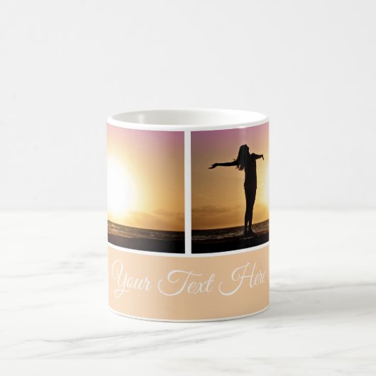 Mug Ajouter du texte et une photo (Centre)