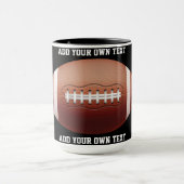 Mug Ajouter du texte sur l'oreiller de football (Centre)