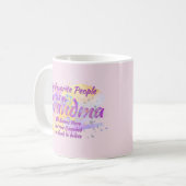 Mug Ajouter Grand-Enfants Nom Favoris Personnes Appele (Devant gauche)