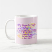 Mug Ajouter Grand-Enfants Nom Favoris Personnes Appele (Gauche)