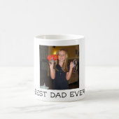 Mug Ajouter la photo Meilleur papa jamais Fête des pèr (Centre)