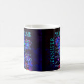 Mug Ajouter la prière pour la sérénité en bleu (Centre)