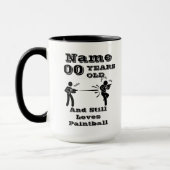 Mug Ajouter l'âge de nom Personnaliser l'anniversaire  (Gauche)