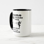 Mug Ajouter l'âge de nom Personnaliser l'anniversaire  (Devant gauche)