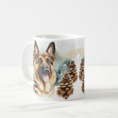 Mug Ajouter le nom Changer le texte, berger allemand d (Devant gauche)