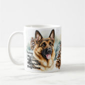 Mug Ajouter le nom Changer le texte, berger allemand d (Gauche)