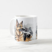 Mug Ajouter le nom Changer le texte, berger allemand d (Devant gauche)