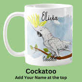 Mug Ajouter le nom Cockatoo Australian Native Bird Ani