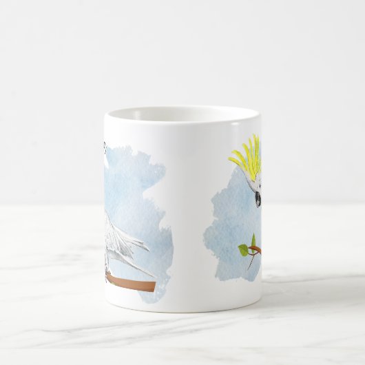 Mug Ajouter le nom Cockatoo Australian Native Bird Ani (Centre)