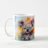 Mug Ajouter le nom et le texte - Aquarelle Koala G'day (Gauche)
