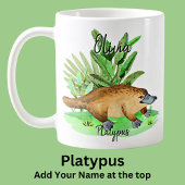 Mug Ajouter le nom Platypus Australian Animal