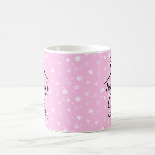 Mug Ajouter le nom Shed Sweet Shed Rose Blanc Floral (Centre)
