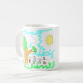 Mug Ajouter l'oeuvre de votre enfant à cette oeuvre (Devant gauche)