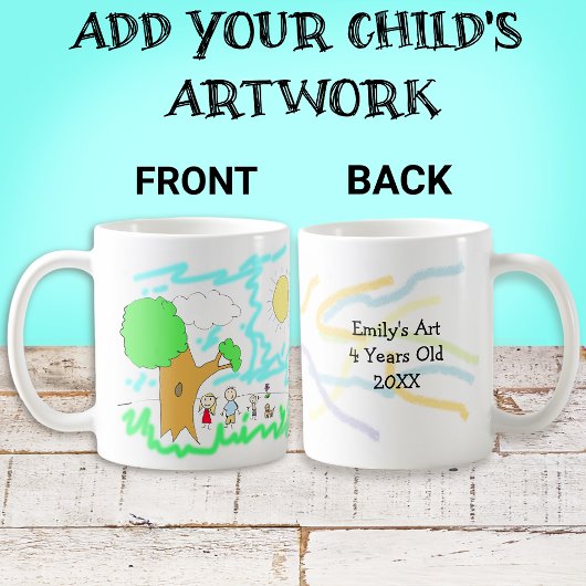 Mug Ajouter l'oeuvre de votre enfant à cette oeuvre