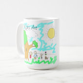 Mug Ajouter l'oeuvre de votre enfant à cette oeuvre (Devant gauche)