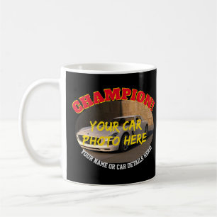 Mug Ajouter Nom, Sa Photo De Voiture, Texte, Voiture C